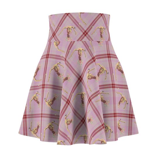 Discover Plaid Cottagecore Skater Skirt