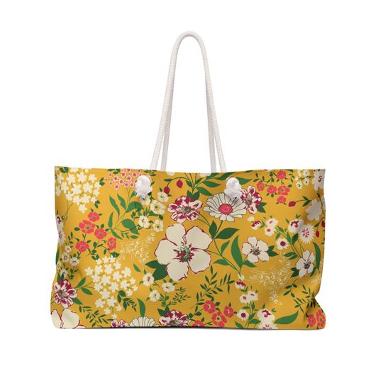 Discover Tropical Floral Weekender Bag