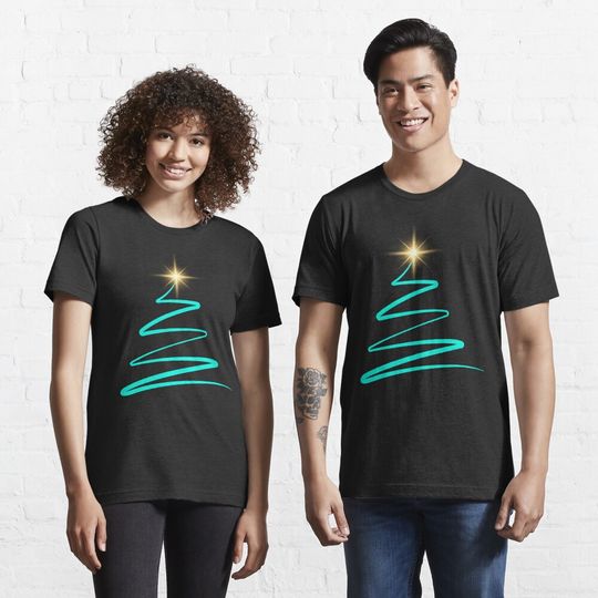 Discover Christmas tree line light simple but nice Essential T-Shirt