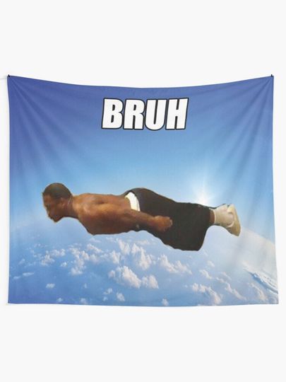 Discover Bruh Flying Midget Tapestry