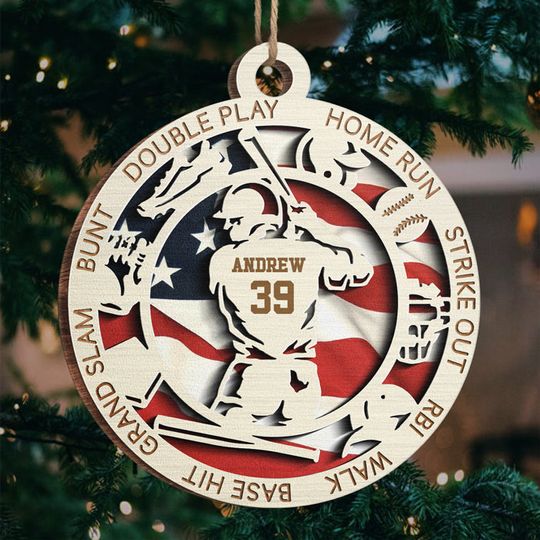Discover Sport Series Baseball - Sports Personalized Custom Ornament