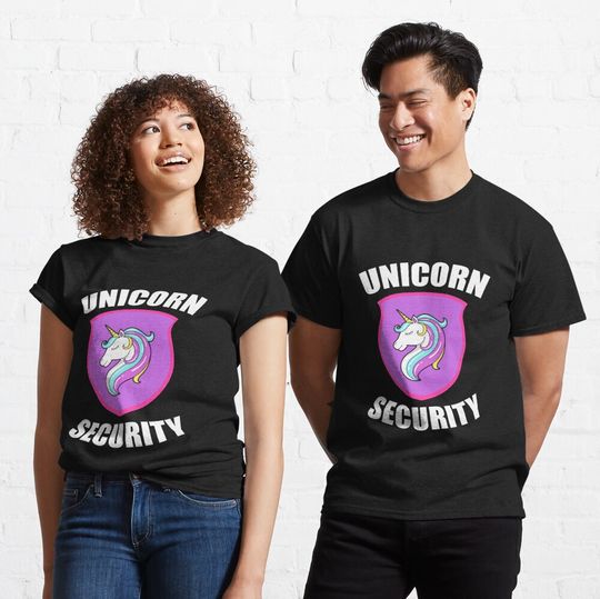 Discover Funny Unicorn Security Lovers Gift  Classic T-Shirt