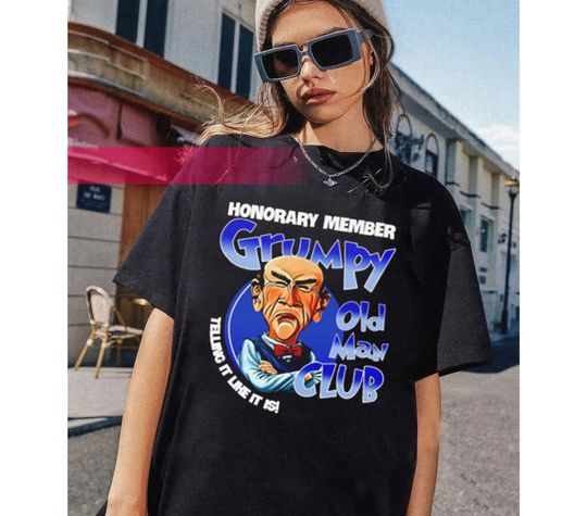 Discover Je.ff Dunham Memes Gru.mpy Old Man Club T-shirt