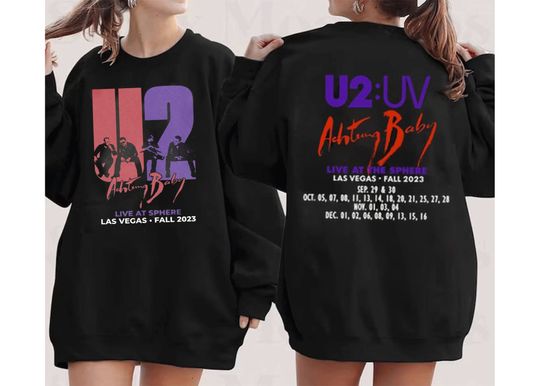 Discover U2 Las Vegas Ultraviolet Sphere 2023 Tshirt, Achtung Baby Song Sweatshirt