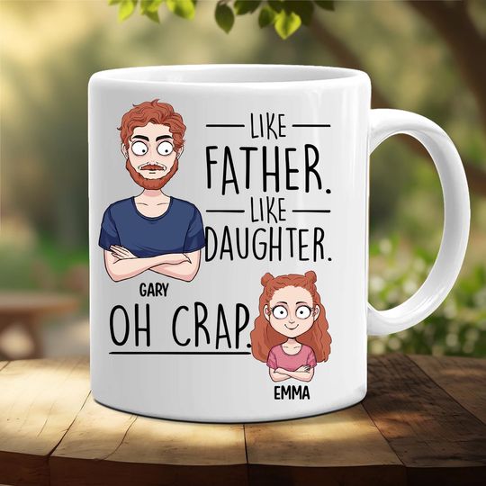 Discover Like Father Like Daughter Son - Personalized Family Mug