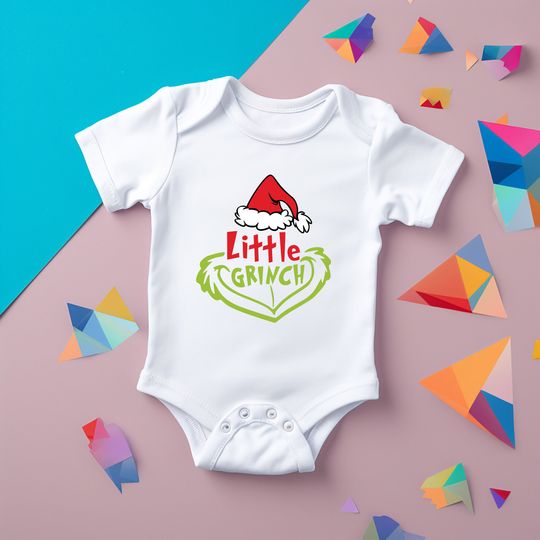 Discover Baby Christmas Bodysuit funny character Funny Christmas Onesie
