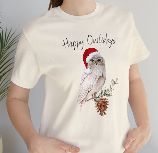Discover Happy Owlidays! Christmas owl shirt