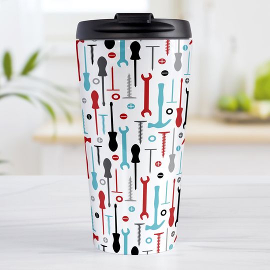 Discover Tools Pattern Travel Coffee Mug