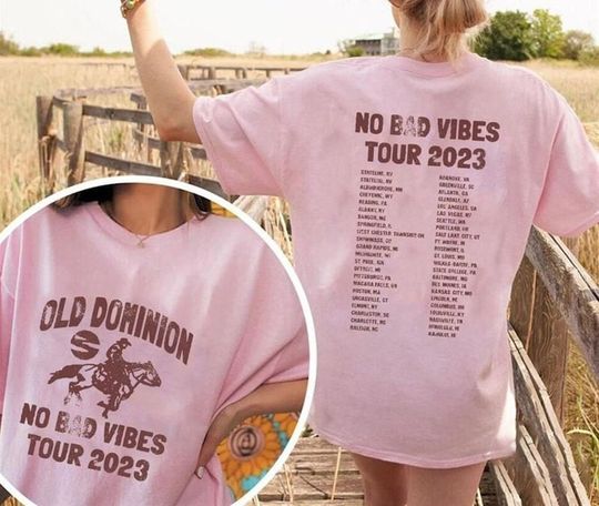 Discover Old Dominion No Bad Vibes Tour 2023 Shirt