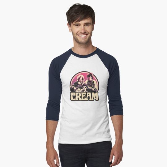 Discover Cream Band Baseball Tee