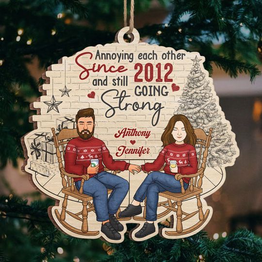 Discover Annoying Each Other Since That Moment - Couple Personalized Custom Ornament