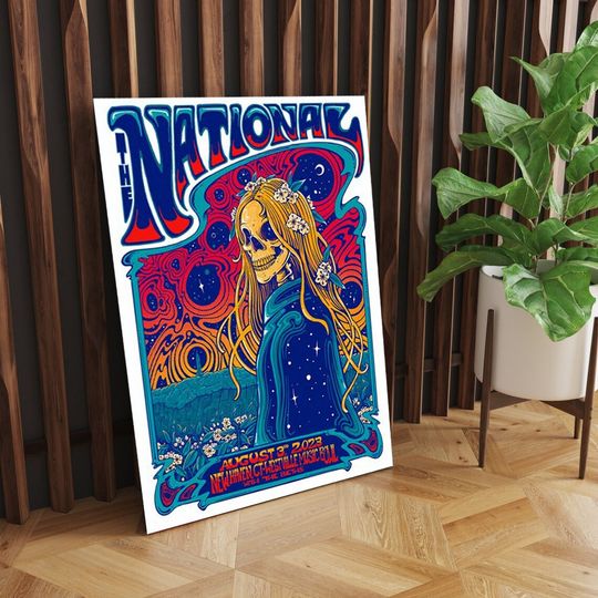 Discover The National Band Poster, The National August 3 2023 New Haven CT Concert Poster