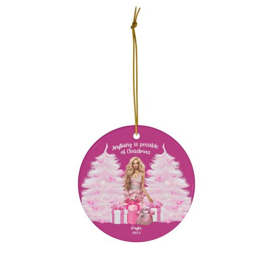Discover Custom Pretty in Pink Barbie Ornament