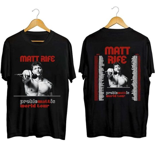 Discover Matt Rife 2023 World Tour T-Shirt Matthew Steven Rife Gift Fans