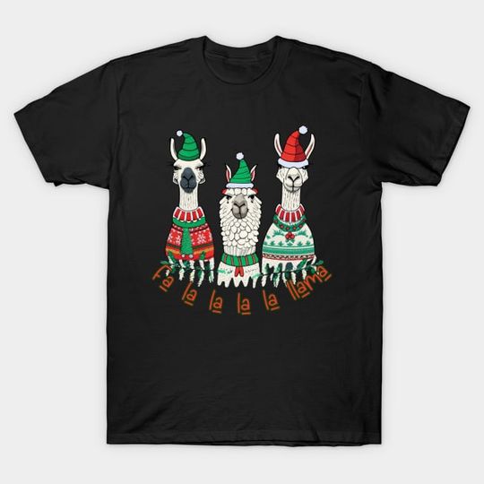 Discover Llama Christmas: Ugly Christmas Sweater. Funny Llama T-Shirt