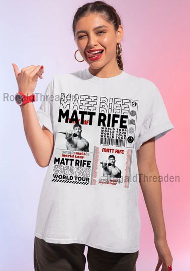 Discover Matt Rife Shirt, Matt Rife Tour Shirt, Rifey Material T-Shirt