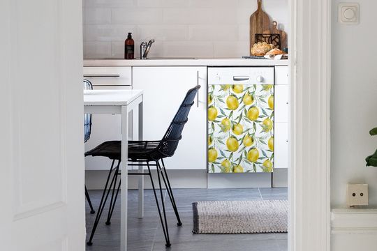 Discover Painted lemons, green, Dishwasher Cover