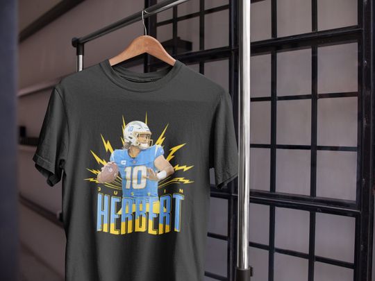 Discover Vintage Justin Herbert Shirt, Los Angeles Football Shirt