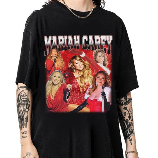 Discover Mariah Carey 90s Vintage Shirt, Mariah Carey Queen Of Christmas