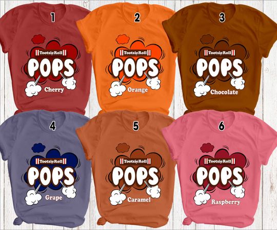 Discover Tootsie Roll Pops Candy Group Halloween Costumes Shirt