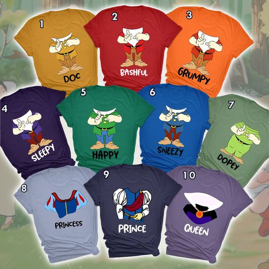 Discover Seven Dwarfs Costume, 7 Dwarfs Halloween Shirt