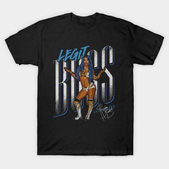 Discover Sasha Banks Legit Boss - Sasha Banks - T-Shirt