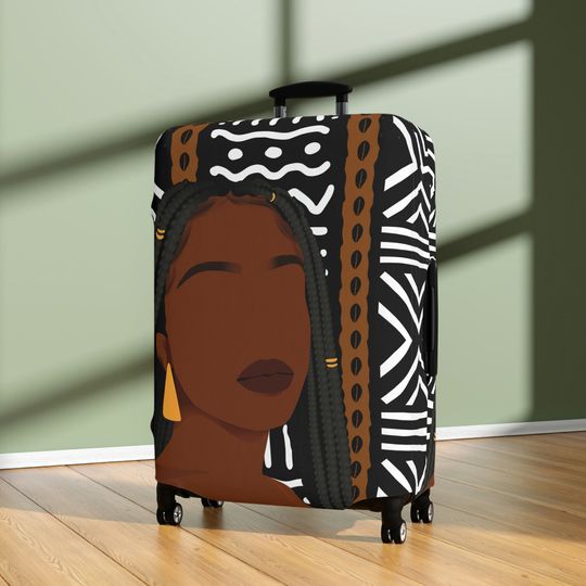 Discover Black Woman Travel, Luggage Cover