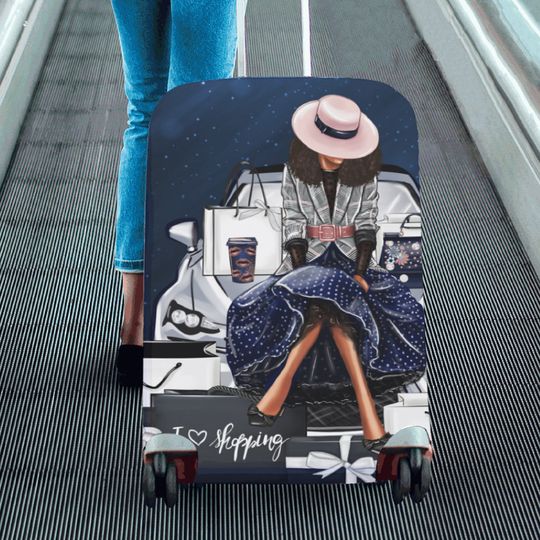 Discover I Love Shopping Luggage Cover
