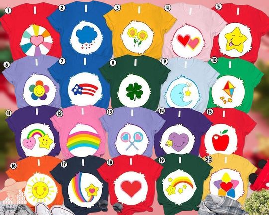 Discover Matching Shirt Colorful Bear Group Costume , Lovable Bear Group Halloween
