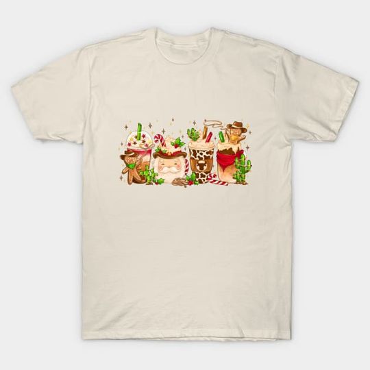 Discover Howdy Santa Latte | Christmas Coffee Lover Design - Howdy Santa - T-Shirt