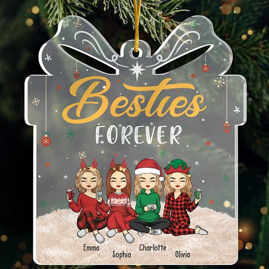 Discover Best Friend Till The End - Bestie Personalized Custom Ornament