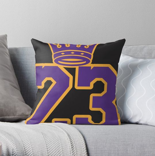 Discover lebron james Throw Pillow