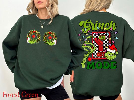 Discover The Grin Christmas Double Sided Sweatshirt