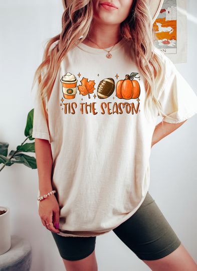 Discover Tis The Season Shirt, Fall Shirt, Fall Coffee Shirt, Autumn Shirt, Pumpkin Shirt, Spooky Season Tee