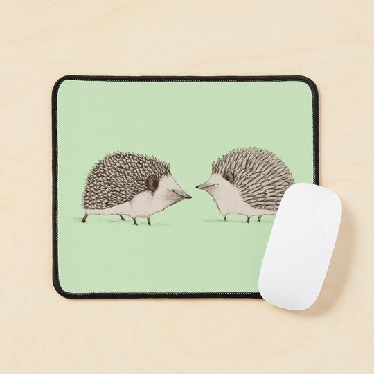 Discover Two Hedgehogs Mouse Pad