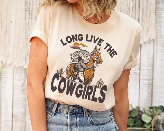 Discover Long Live The Cowgirls Shirt, Boho Clothing, Country Lovers T-Shirt,Yee Haw Country Women Shirt