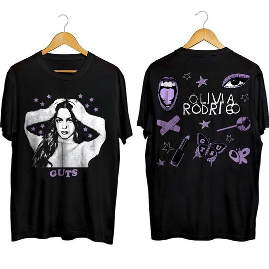 Discover Guts Olivia Rodrigo Shirt, Vintage Bootleg Shirt, World Music Tour 2023 Shirt