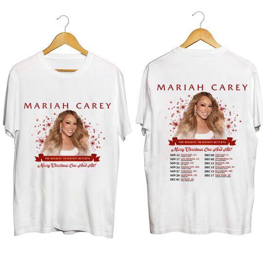 Discover Mariah Carey Merry Christmas One and All Tour 2023 Shir