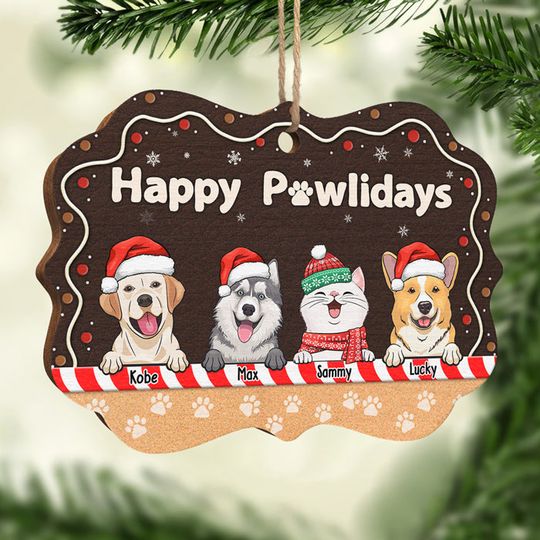 Discover Believe In Santa Paws - Dog & Cat Personalized Custom Ornament