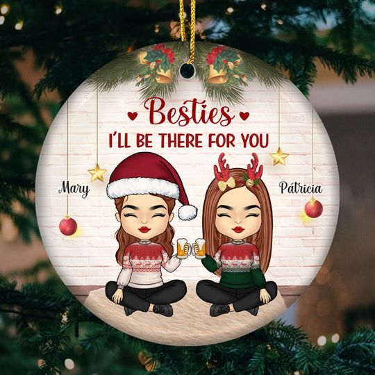 Discover Always Sisters - Bestie Personalized Custom Ornament
