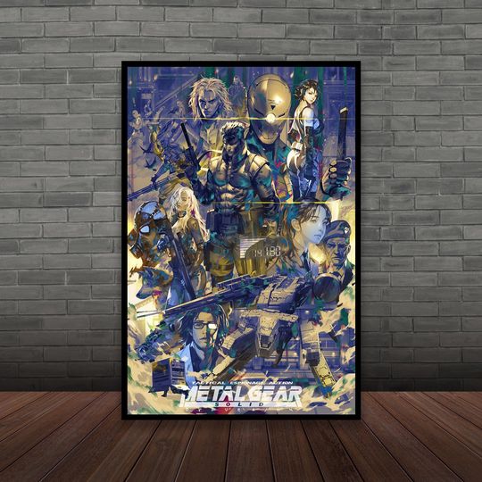 Discover Metal gear solid Video Game Home Poster Classic Film