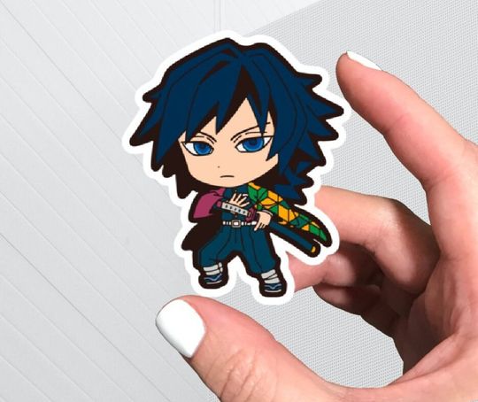 Discover Cute Laptop Water Bottle Anime Sticker