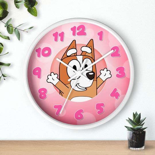 Discover BlueyDad and Friends Wall Clock - Kids Home Decor