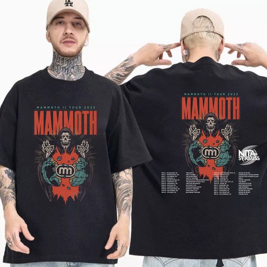 Discover The Mammoth II Tour 2023 Shirt, The Mammoth II Tour with Nita