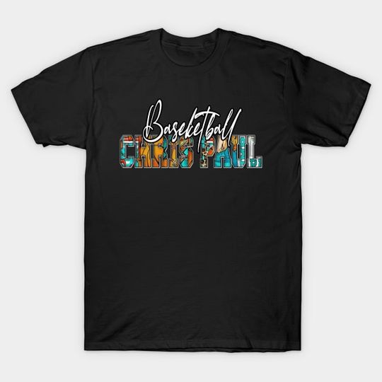 Discover Graphic Colorful Artwork Paul Sports Proud Name Basketball - Chris - T-Shirt