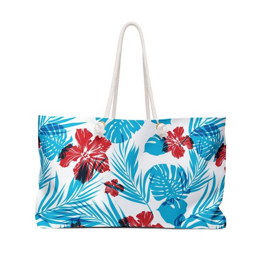 Discover Tropical Floral Weekender Bag
