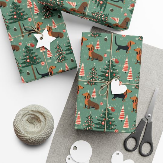 Discover Cute Dogs 4 Christmas Gift Wrapping Paper