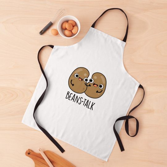 Discover Beans Talk Funny Veggie Puns  Apron