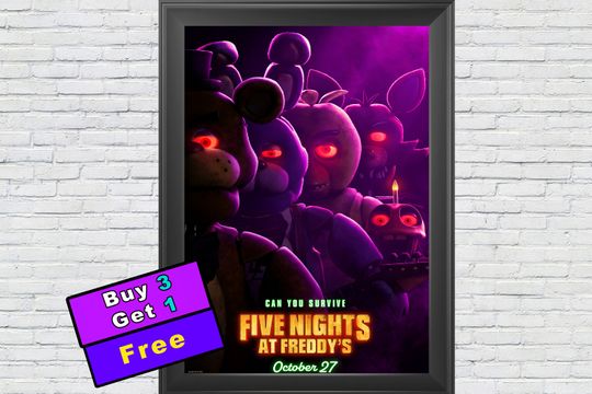 Discover Five Nights at Freddy's Movie Poster, 2023 Halloween Posters