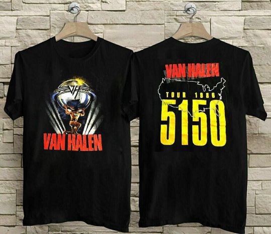 Discover Reprint van 5150 1986 Tour Concert T-Shirt